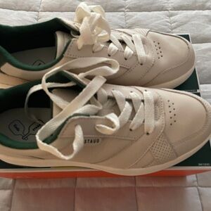 Keds Cream and Green Casual Sneakers